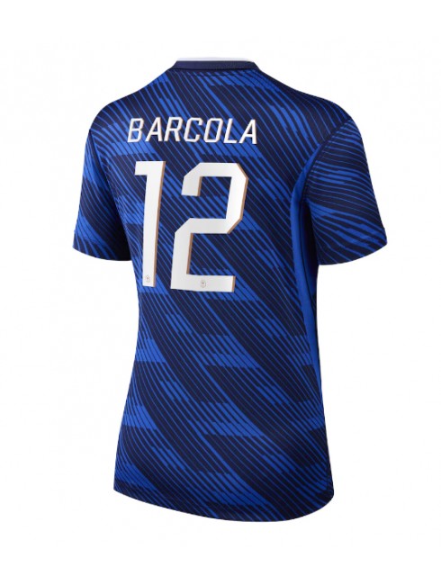 Billige Frankrike Bradley Barcola #12 Hjemmedrakt Dame VM 2026 Kortermet Billige Frankrike Bradley Barcola #12 Hjemmedrakt Dame VM 2026 Kortermet